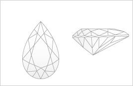 0.27 - Carat Pear Cut Diamond